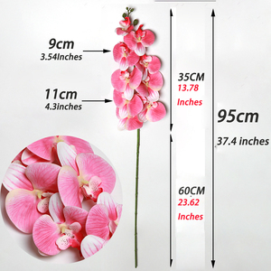 Orquídea Blanca Flores Colgantes Artificiales para Bodas Graduaciones Navidad Año Nuevo Chino Decoración de Mesa para Fiestas Occidentales - Product Image 2