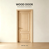 Porte de chambre en bois massif personnalisée de haute qualité, design simple, pour intérieur de maison
