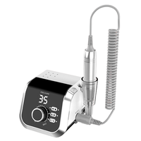 Machine à ongles électrique professionnelle 65W 35000RPM en acier inoxydable, lime à ongles de bureau pour salon de manucure et pédicure