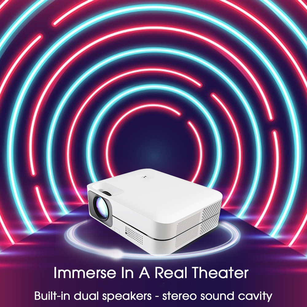 Super High Brightness Home Projector 1920*1080P 400 ANSI Lumens LC Projector for Hotel