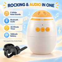 Berceau Balancelle Bébé Rechargeable avec Mouvement de Vibration, Balancelle de Poussette Bébé Bluetooth