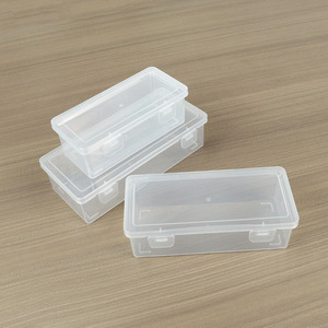 Rectangular Transparent Plastic Storage Box With Lid For Office Organizing Desktop Accessories Tools Sample Display Packaging - Product Image 2