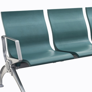 Silla de espera Henmei PU803 de tres plazas con reposabrazos para uso público en hospitales y exteriores - Product Image 2