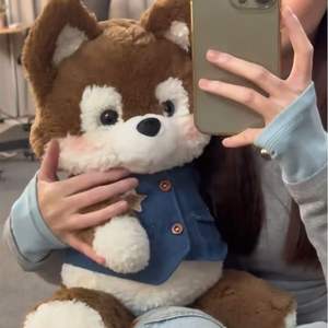Peluche de Cachorro Husky, Juguete de Peluche de <span class=keywords><strong>Perro</strong></span> Vaquero, Éxito de Ventas en <span class=keywords><strong>Tiktok</strong></span>, Fabricantes con Certificación CE y CPC, Regalo para Niños y Niñas - Product Image 3