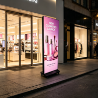 Écran LED pliable en trois parties pour intérieur, étanche et résistant aux rayures, affichage mural vidéo LED HD à raccordement sans soudure pour la publicité