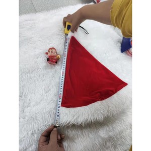 Chapeau de Père Noël en velours rouge, taille adulte, cadeau de Noël - Product Image 3