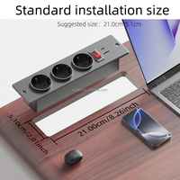 Prise de courant encastrée OEM pour bureau, ports USB-A, station de charge de table pour mobilier de bureau et d'hôtel, vente en gros