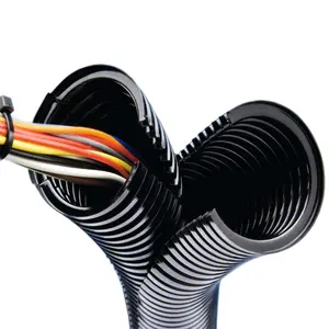 Câble de raccordement en Nylon ondulé PA6, 135 degrés, résistant aux hautes températures, 135 degrés
