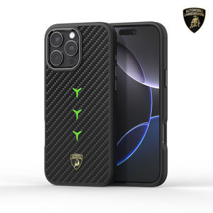 Funda trasera oficial licenciada Lamborghini de fibra de carbono con protección total para iPhone 16 Pro Max y iPhone 17 Pro Max - Product Image 3