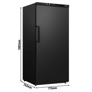 Refrigerador de Almacenamiento Gastro ECO Reach-In de GGM - 600 Litros - Una Puerta - Descongelación Automática - Eléctrico - Puerta Interior de Plástico - Negro+4C - Product Image 2