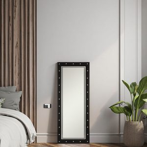 Contemporary Style Full-Body <strong>Rectangular</strong> <strong>Mirror</strong> with Illuminated Glass, Perfect for Wall or Floor Installation in Bedrooms - Product Image 6