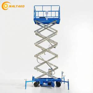 Plataforma Elevadora de Tijera Eléctrica Remolcable de 12M, 220V, Acero de Alta Resistencia Q345, 4 Patas de Apoyo, Botón de Paro de Emergencia - Product Image 6