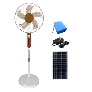 Best Price Outdoor camping Output USB LED light 12v DC Solar Electric Stand Fan