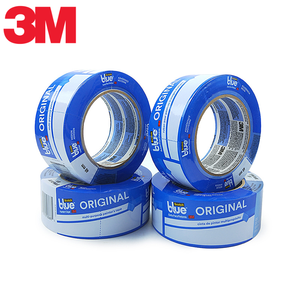 Ruban de masquage multi-usages 3M 2090 bleu original pour peintre, support en papier crépon, adhésif acrylique, imperméable et facile à nettoyer - Product Image 2