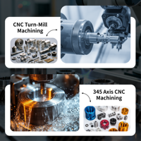 Servicios de Mecanizado CNC OEM Personalizados para Piezas de Acero Inoxidable, Titanio y Aluminio, Perforación, Tratamiento de Superficies, Certificación ISO9001