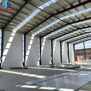 Bâtiment <span class=keywords><strong>de</strong></span> stockage, hangar industriel, atelier en acier léger, grange métallique préfabriquée, prix d'usine, résistant aux intempéries Q355 - Product Image 6