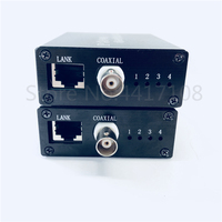 1 par 10/100M 1 BNC a Rj45 Puerto IP extensor CCTV HD IP Video Extender EOC esclavo Ethernet sobre Coaxial hasta 2KM