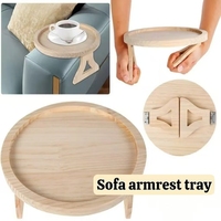 Plateau de rangement rond en bambou moderne et durable, à un seul niveau, finition laquée, design multifonctionnel, capacité de 1 à 3 L, pour utilisation dans le salon