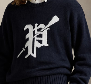 Pull Intarsia personnalisé avec logo grand ajustement pour hommes OEM et ODM Pull en tricot de coton de couleur unie à col ras du cou pour hommes - Product Image 3