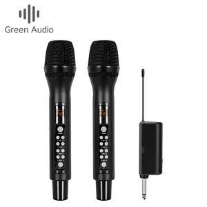 GAW-015A yeni taşınabilir kablosuz mikrofon Karaoke Mic ev partisi için açık ses ayarlamak Mic ile yankılanma etkileri