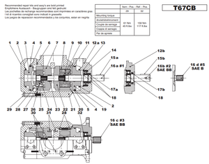 OEM Hydraulic <b>Pump</b> T67CB Series T67CB-003-B02-1R00-A111 T67CB-005-B03-1R00-A111 T67CB-008-B05-1R00-A111 T67CB-010-B08-1R00-A111 - Product Image 6