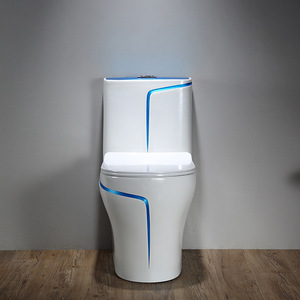 Cuvette de toilette en céramique de haute qualité une pièce wc ensemble de toilette salle de bain - Product Image 2