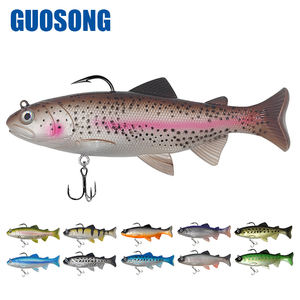 GS Meilleure qualité 18cm 125g Big PVC Artificial Baits T Tail Silicone Bait Soft Wobblers Fishing Lures - Product Image 3