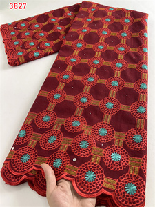 3827 tessuti di <span class=keywords><strong>pizzo</strong></span> africano 2024 100% di alta qualità in cotone tessuto ricamato Lafaya Swiss Voile <span class=keywords><strong>pizzo</strong></span> in svizzera per abito da cucire - Product Image 6