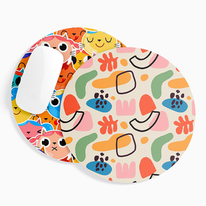 Uoo OEM tùy chỉnh thăng hoa in hình tròn 20cm Đường kính tùy chỉnh in ấn chuột Pad cho sản phẩm khuyến mãi - Product Image 2