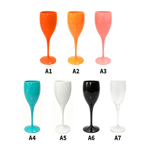 Produzione all'Ingrosso di Bicchieri da Vino in Plastica di Alta Qualità, 6oz 175ml, Semplici ed Eleganti, Grandi Calici da Champagne Stile Francese - Product Image 2