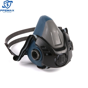 <span class=keywords><strong>Masque</strong></span> de sécurité certifié EN140 Protection contre la poussière industrielle Visage <span class=keywords><strong>complet</strong></span> TPE Respirateur réutilisable Filtre remplaçable Double actif - Product Image 1
