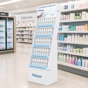 Présentoir en carton ondulé inclinable, support en papier personnalisé avec logo OEM pour la merchandising quotidienne des produits de détail en supermarché - Product Image 3