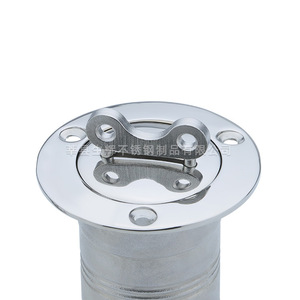 Tapa de Combustible Brillante con Cerradura de Acero Inoxidable 316 Pulido Espejo, Fundición de Sílice, Accesorio con Llave para Tanque - Product Image 1