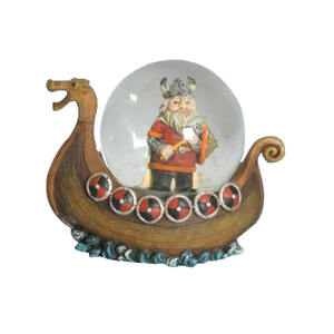 Harz Danmark souvenir viking auf viking schiff modell schnee globus geschenk - Product Image 1
