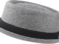 Chapeau Pork Pie Classique Rayé Texturé pour Homme Tie Company, Style Trilby Élégant pour l'Extérieur et l'Été, 100% Coton (Taille Unique UK Alpha)