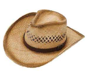 Sombrero de Paja Vaquero Hecho a Mano, Ecológico, de Ala Ancha, Personalizado, Liso, al por Mayor - Product Image 1