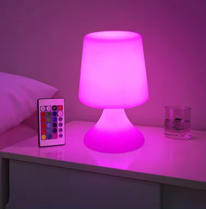 Sexo RGB LED coqueteo luz de noche dormitorio cama sueño romántico ambiguo ambiente púrpura pequeña lámpara de mesa con control remoto - Product Image 5