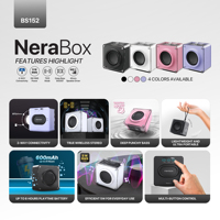 Baru portabel untuk 5.4 nirkabel TWS Stereo Bass kartu TF ringan luar ruangan Mini Boombox Speaker dengan RGB LED 5-10w Output