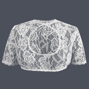 <b>White</b> <b>Lace</b> Top Women Short Sleeve Crop Top Sexy Costume Beer Festival Outfit - Product Image 2