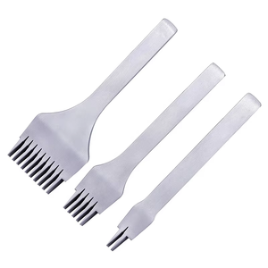Wholesale Leather Stitching Chisel <strong>Set</strong> 2/5/10 Teeth Pricking Iron Leather <strong>Hole</strong> <strong>Punch</strong> - Product Image 1