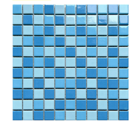 Carreaux de mosaïque en porcelaine 302,5x302,5 mm, directement de l'usine - Surface brillante antidérapante et résistante à l'usure pour crédence de cuisine et salle de bain