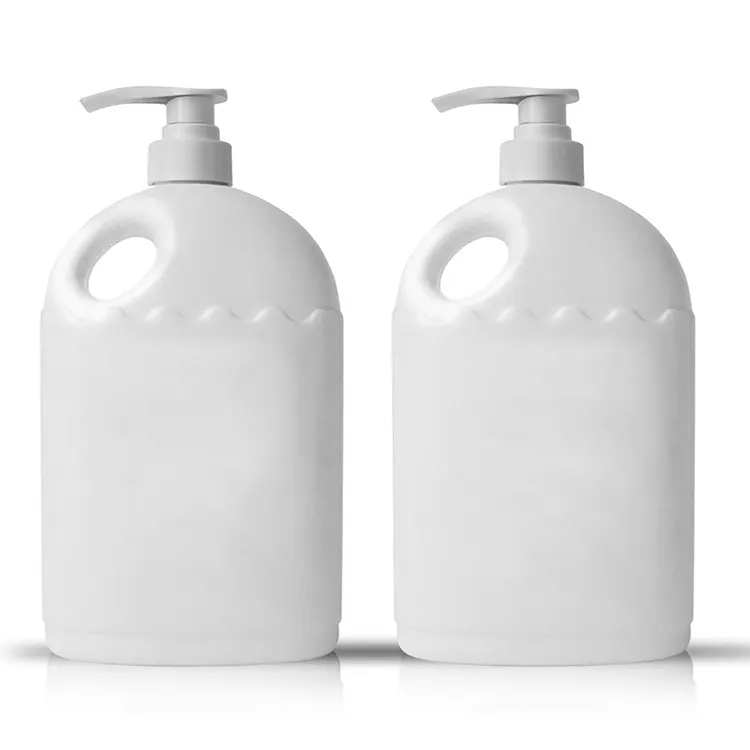 Custom 1000ml Luxury White Wheat Straw Shampoo Pump Bottle Packaging With Logo