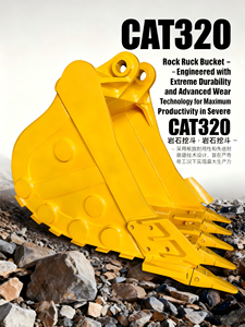 2026 नवीनतम हॉट सेलिंग मॉडल ग्रेनाइट खनन सुरंग खुदाई 20 टन के उत्खनन के लिए कैटा320 हॉन ब्रांड के लिए रॉक बाल्टी - Product Image 2