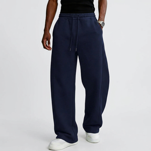 Pantalones Deportivos Anchos para Hombre, Estilo Holgado, de Felpa Gruesa, Corte Relajado, Ropa Deportiva Urbana - Product Image 1