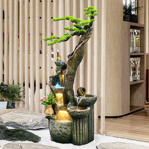 Ornamenti da <span class=keywords><strong>giardino</strong></span> in resina stile fontana <span class=keywords><strong>Feng</strong></span> <span class=keywords><strong>Shui</strong></span> decorazione <span class=keywords><strong>giardino</strong></span> casa fontana esterna cascata - Product Image 5