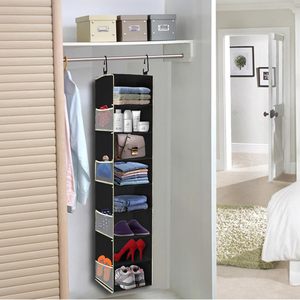 1 Pack Hanging <b>Shoe</b> Organizer 8 Shelf With Side Pockets For Closet <b>Storage</b> Behind Door Wall Mount Hook Type - Product Image 2