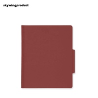 Dossiers de classification rouges durables à 2 broches standard pour organiser les rapports de bureau papier et les fichiers clients juridiques