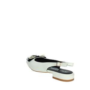 Ballerine Patrizia Pepe per Bambina, Bianche e Nere, Scarpe Basse con Design Slingback - Product Image 2