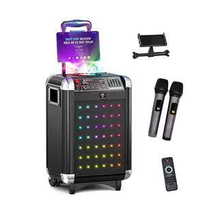 Bluetooth-Lautsprechermaschine mit Trolley-Maschine Karaoke-Lautsprecher für tragbaren Lautsprecher