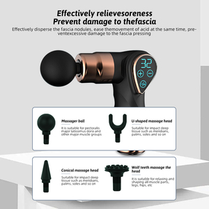 Mini pistola de masaje, relajación de cuerpo completo, Motor sin escobillas, vibración de calefacción, compresa caliente plegable, relajación profunda muscular más nueva - Product Image 6